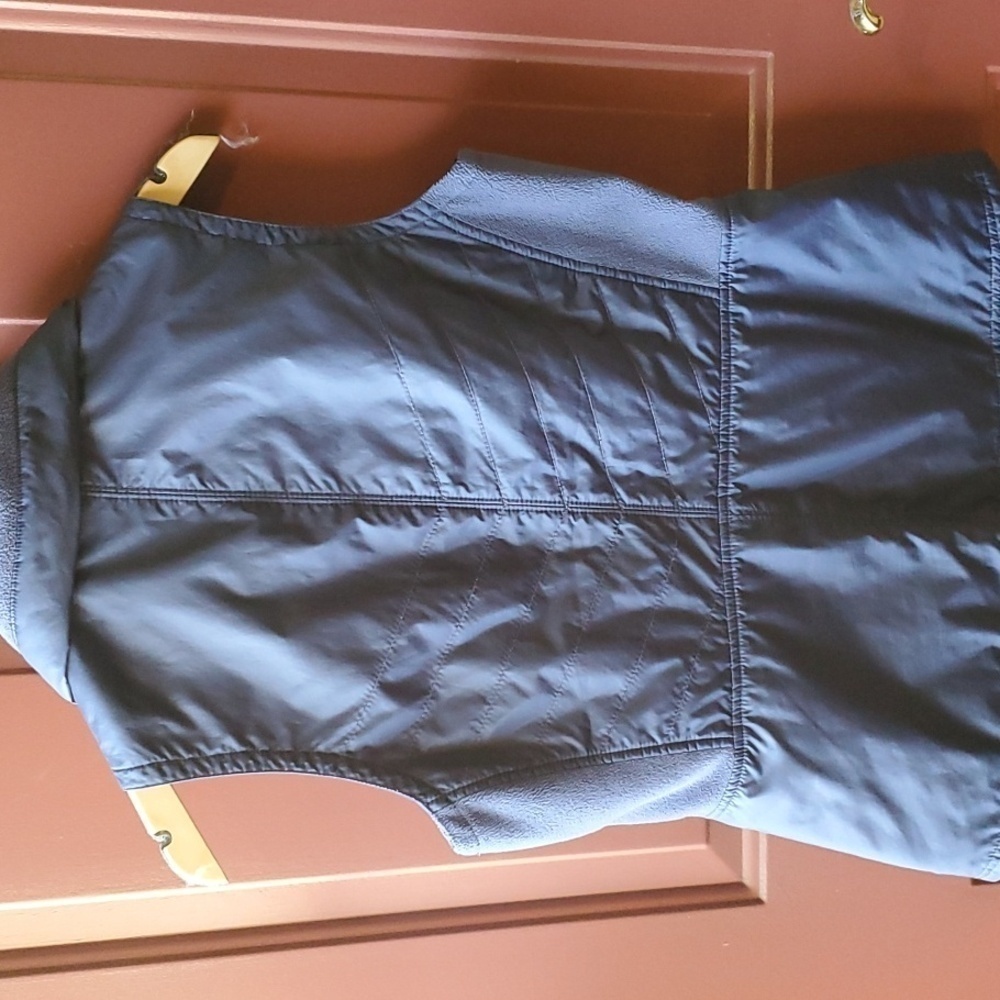 Columbia dark Navy Blue vest Full collar size medium 100 polyester - Picture 9 of 11